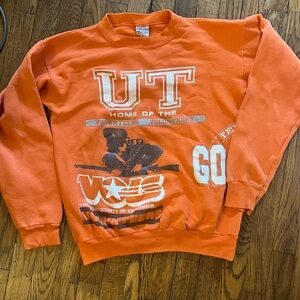 Vintage Tennessee Volunteers Rifleman Davey Crocket all over print Sweatshirt..